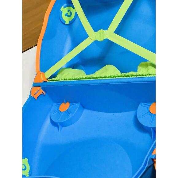 Trunki Suitcase Melissa & Doug Kids Ride On Wheeled Luggage Blue w/ Green Horns - Picture 7 of 7